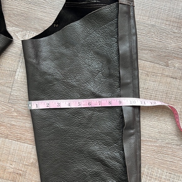 Vintage Dark Brown Real Leather Chaps - Picture 11 of 12
